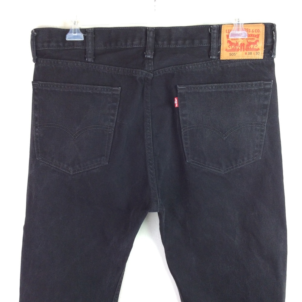 Levi's 505 Jeans Black Wide Leg Jeans